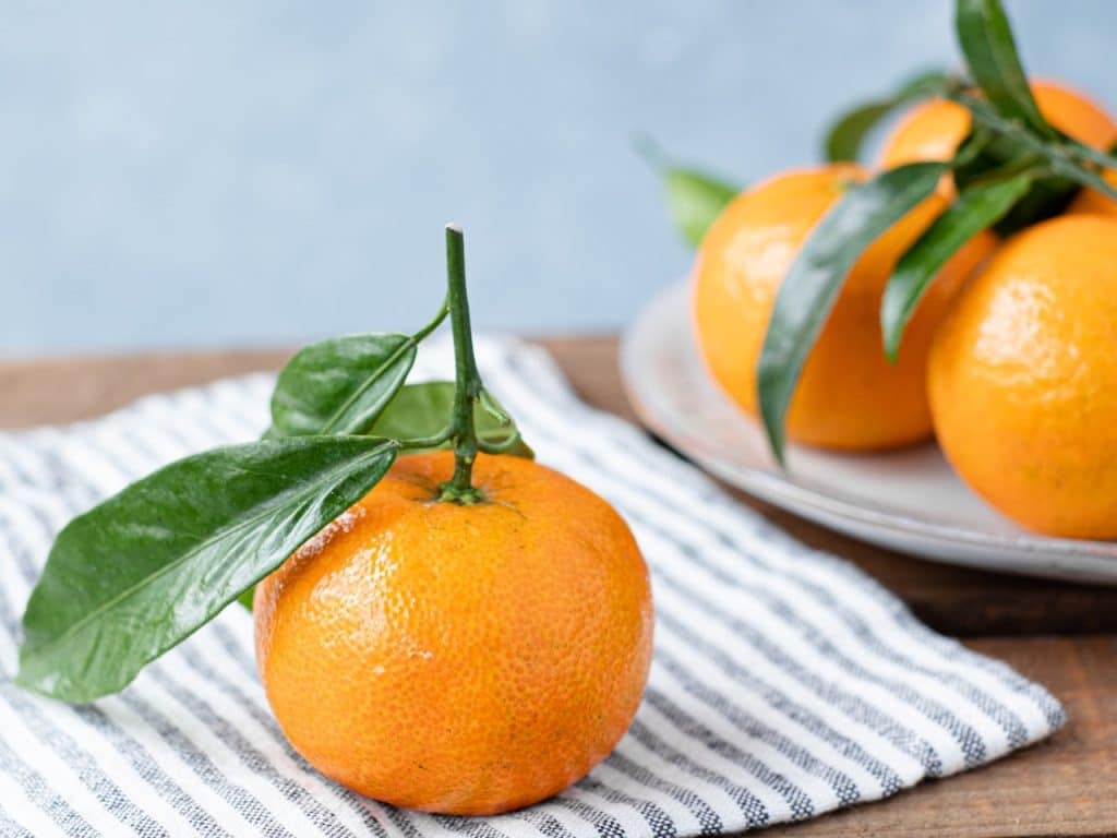 Mandarinas cuya vitamina C puede considerarse como uno de los suplementos alimenticios para alergias