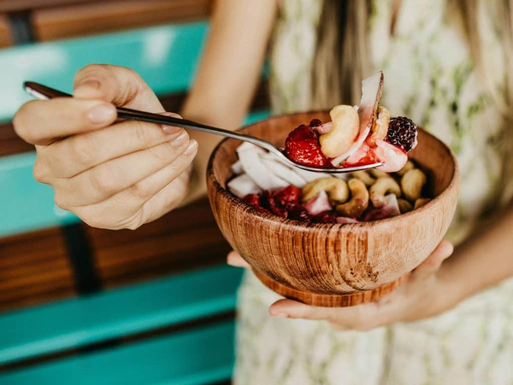 Desayuno vegano en bol