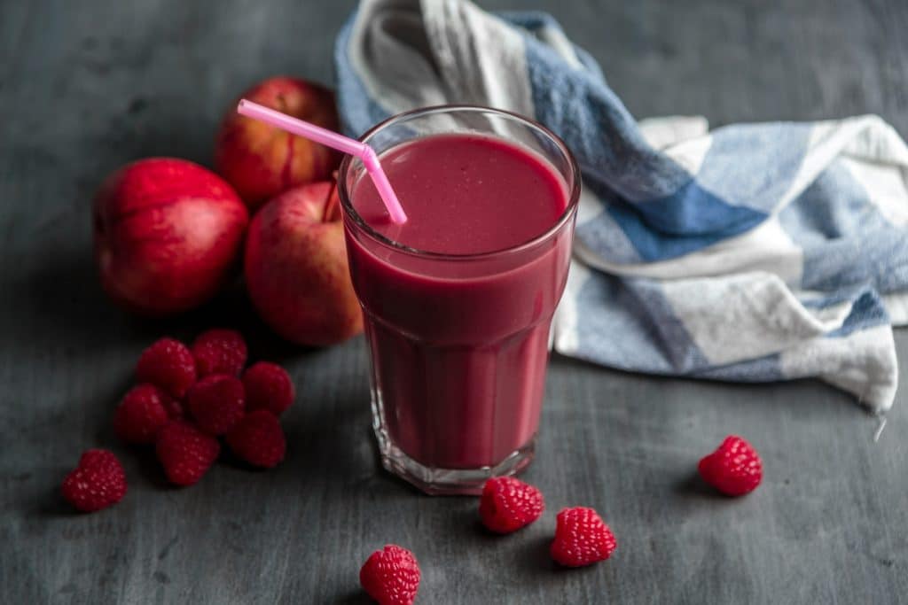 Batido de frutas del bosque